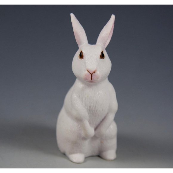 White Rabbit Bunny Figure Terra by Battat Maison Joseph H60001 Plastic 3" Tall - Picture 1 of 6